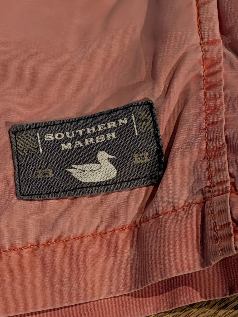 Southern Marsh Coral Pink Men's Swim Trunks
